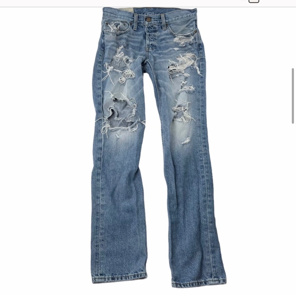 Hollister 30 shredded destroyed ripped jeans
